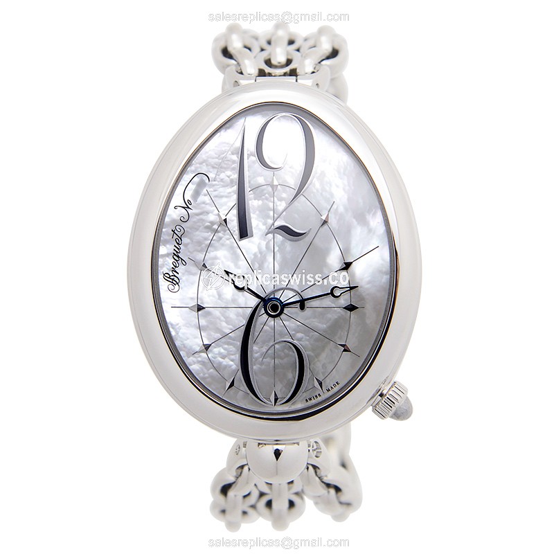 Rolex Replica Breguet 8967ST/58/J50 - Automatic - Steel - White Dial - Silver Clasp - View 2