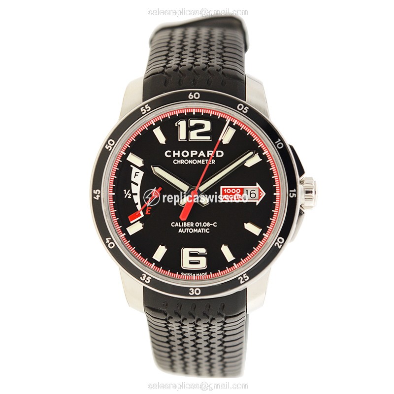 Chopard MILLE MIGLIA GT XL - Automatic - Steel - Black Dial - Rubber Strap - View 2