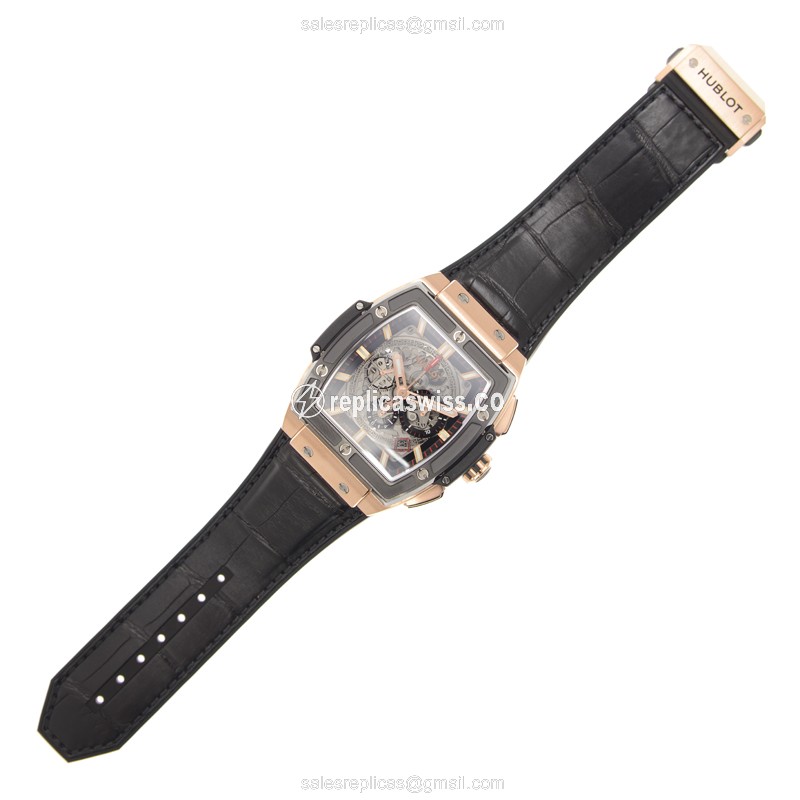 Hublot BIG BANG 601.OM.0183.LR - Automatic 18kt Rose Gold - Black Dial - Rubber Strap - View 2