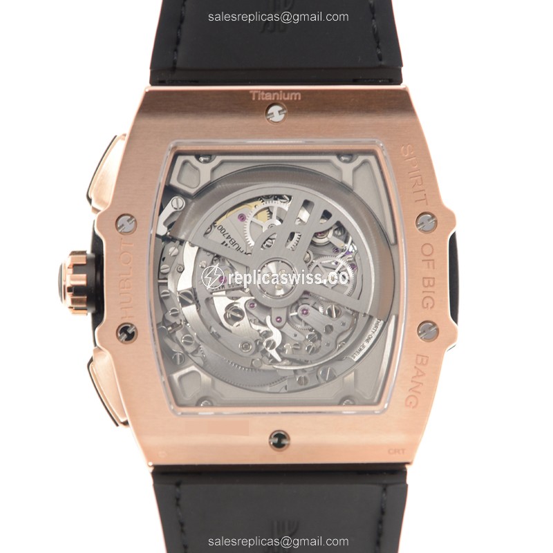 Hublot BIG BANG 601.OM.0183.LR - Automatic 18kt Rose Gold - Black Dial - Rubber Strap - View 3