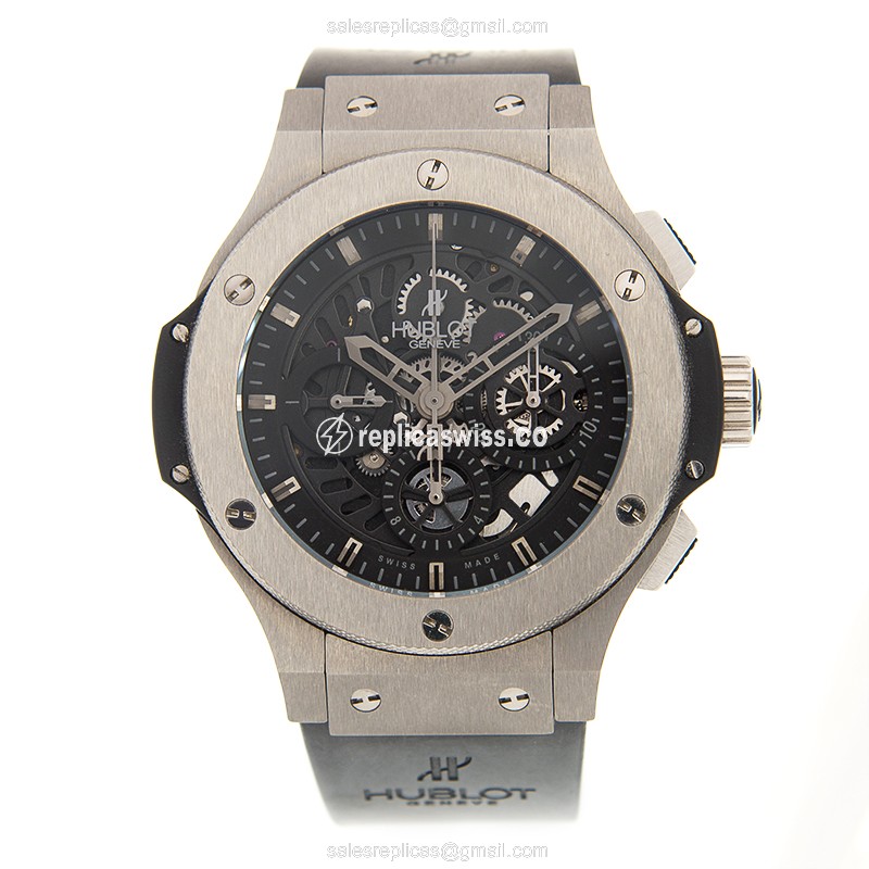Hublot Big Bang Automatic Replica - Titanium - Black Rubber - View 2