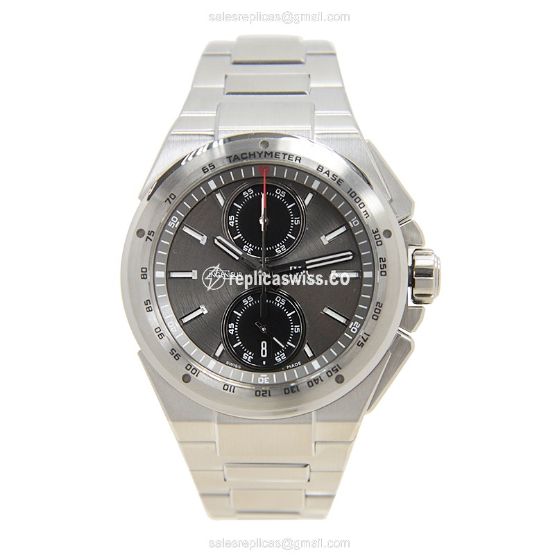 IWC Ingenieur Replica - Automatic - Stainless Steel - Gray Dial - Silver Clasp - Sapphire Crystal - View 2