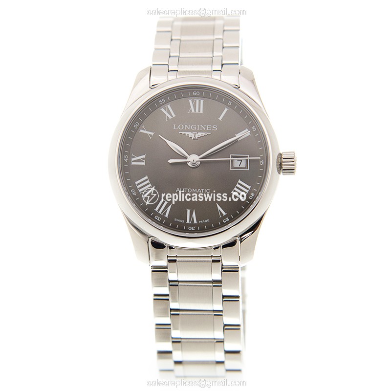 Rolex Master Automatic Replica | Stainless Steel | Brown Dial, Silver Clasp - View 2