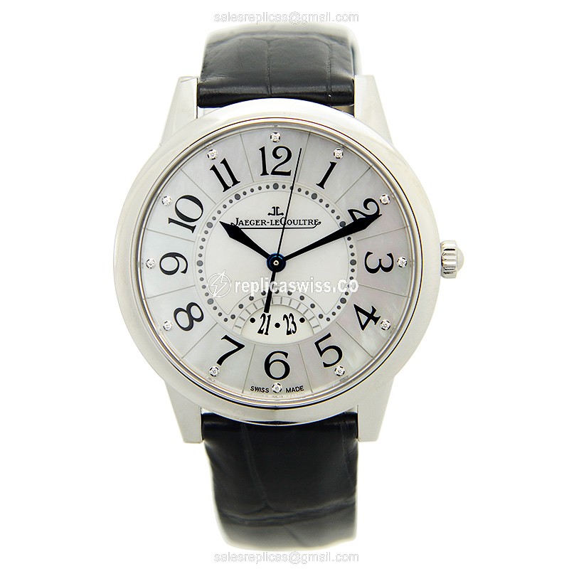 Jaeger-Lecoultre Q3548490 Rendez-Vous - Automatic - Steel Case - White Dial - Black Alligator Strap - View 2