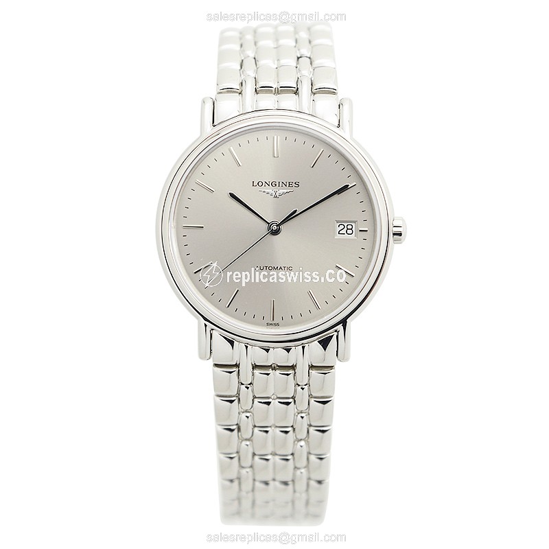 Longines PRESENCE Replica - Automatic - Steel Case - Silver Dial - View 2