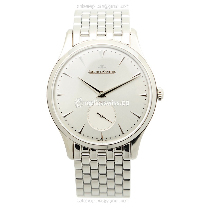 Jaeger-Lecoultre Q1358120 Replica - Ultra Thin - Automatic - Steel Case - Silver Dial - Steel Band - View 2