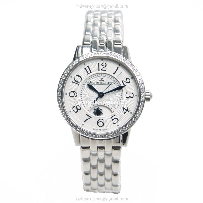 Jaeger-Lecoultre Rendez-Vous Automatic - White Dial - Steel Case - Silver Strap - View 2