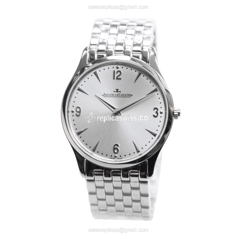 Jaeger-Lecoultre Q1348120 Replica - Manual Wind - Stainless Steel Case - Silver Dial - Steel Strap - View 2