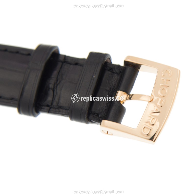 Chopard L.U.C 161902-5054 - Automatic 18kt Rose Gold - Gold Dial - Alligator Black Strap - View 4