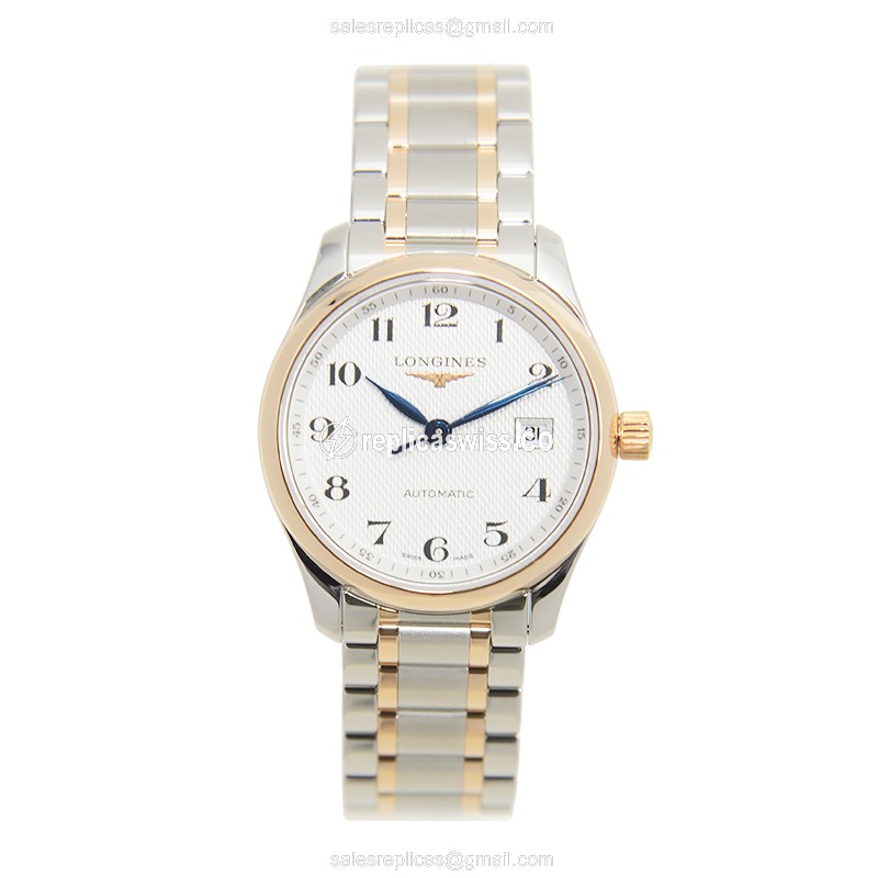 Longines Master Replica - Automatic - 18kt Gold & Steel - Silver Dial - View 2