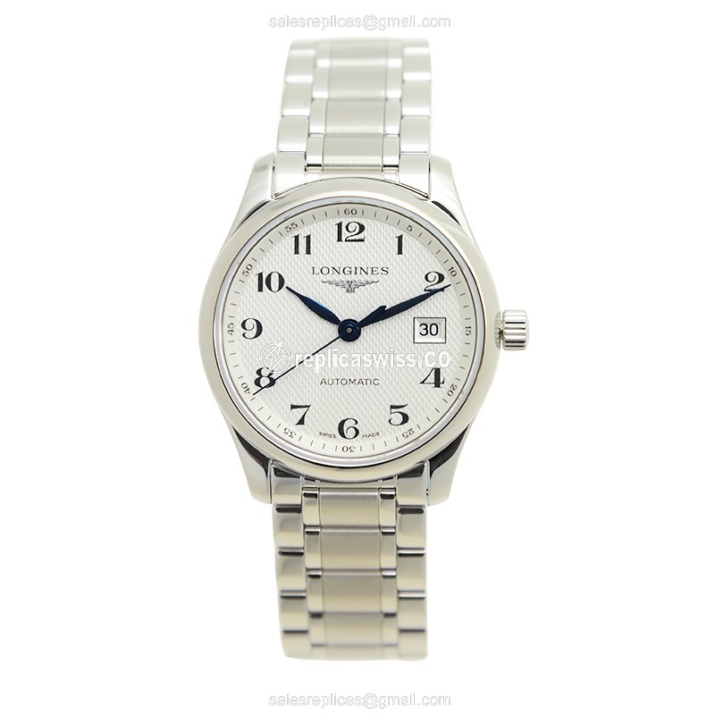 Longines L2.257.4.78.6 Replica - Automatic - Steel Case - White Dial, Silver Clasp - View 2