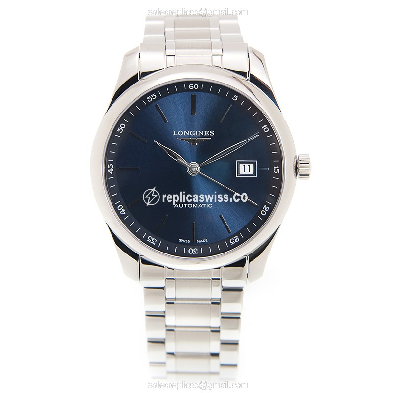 Rolex Submariner Replica | Automatic | Blue Dial, Silver Case, 40mm | Steel Strap - View 2