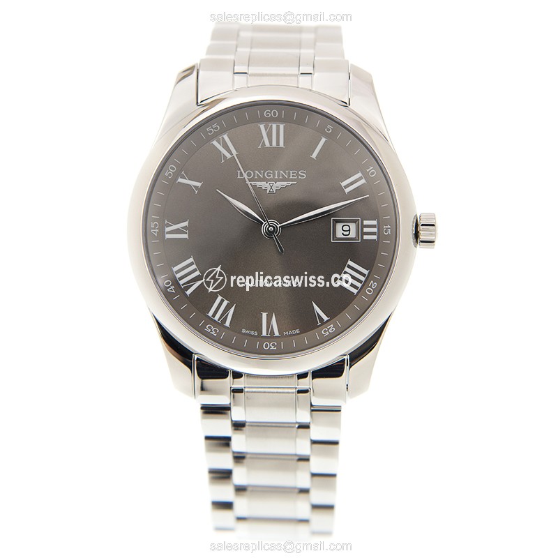 Longines Master Replica - Automatic - Steel - Brown Dial - View 2
