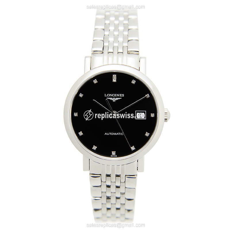 Longines Elegant Replica - Automatic - Steel - Silver Strap - View 2