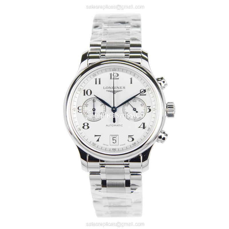 Longines L2.669.4.78.6 Replica - Automatic - Steel Case - Silver Dial - View 2