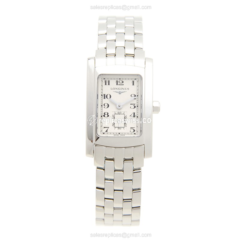 Longines L5.155.4.73.6 Dolce Vita Replica - Quartz - White Dial on Silver Steel Band - View 2