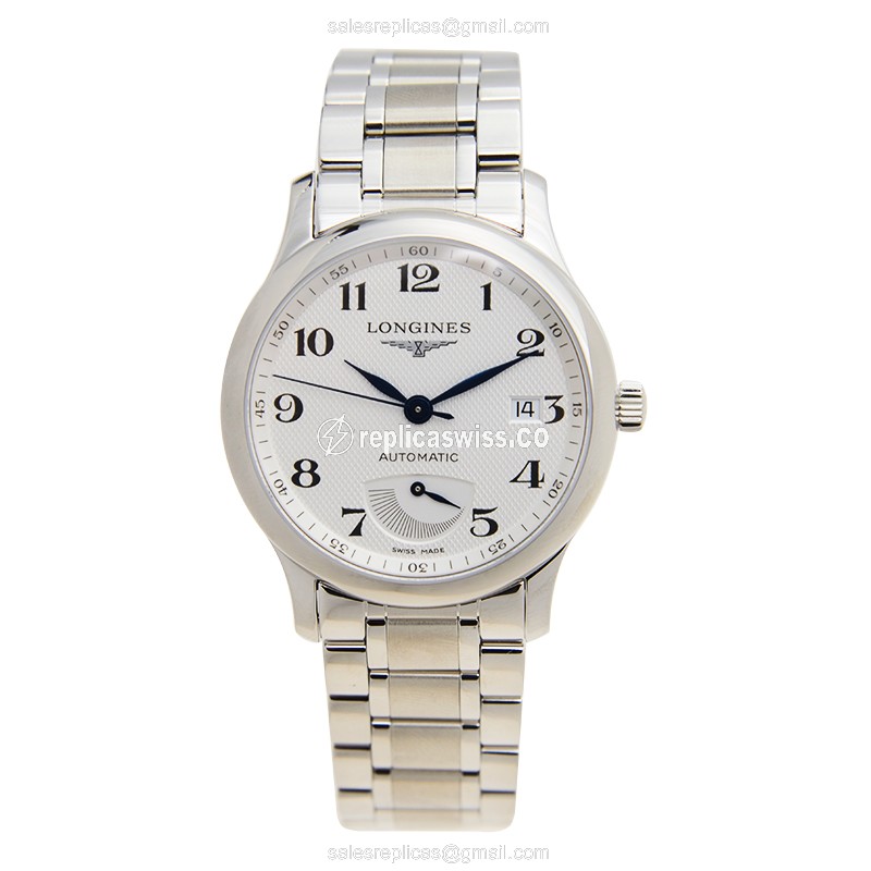 Longines L2.708.4.78.6 Replica - Automatic - Stainless Steel Case - White Dial - View 2