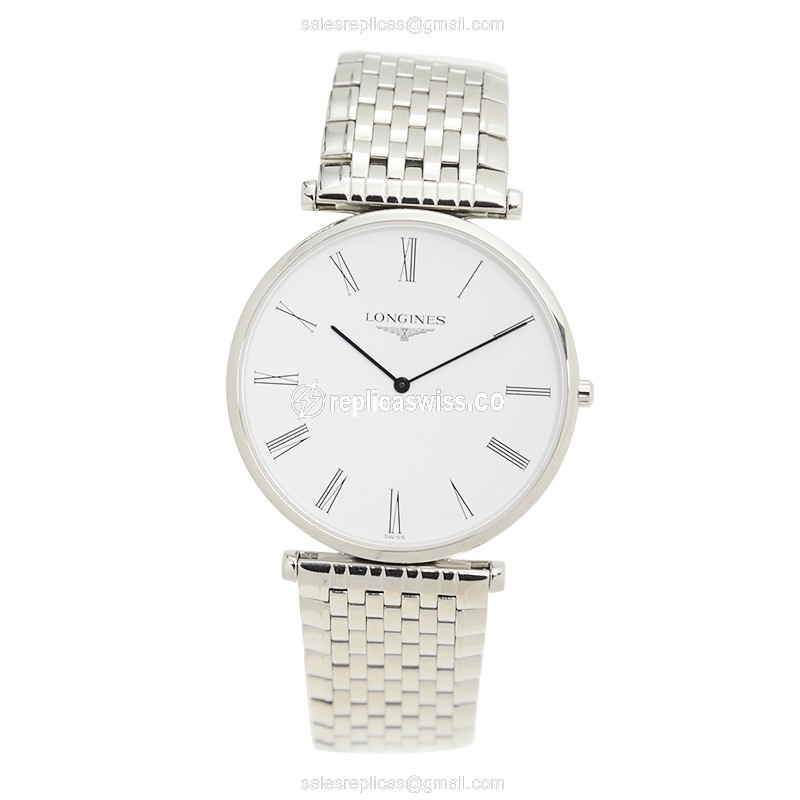 Longines L4.766.4.11.6 Replica - Quartz - Stainless Steel - Silver Dial - View 2
