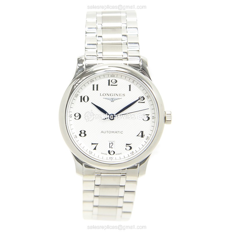 Longines L2.628.4.78.6 Replica | Automatic | Steel | White Dial | Silver Clasp - View 2