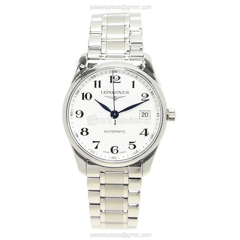 Longines L2.518.4.78.6 Replica - Automatic - Steel Case - Silver Dial, Steel Strap - View 2