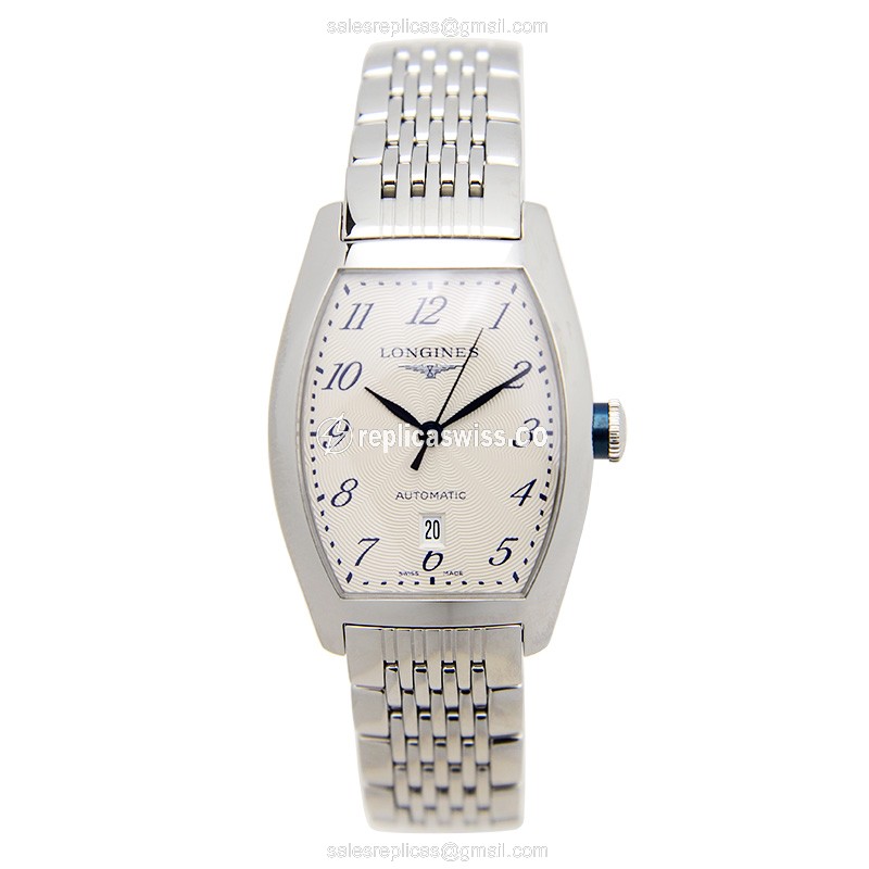 Longines EVIDENZA Replica - Automatic - Silver Steel Case - Silver Dial - View 2
