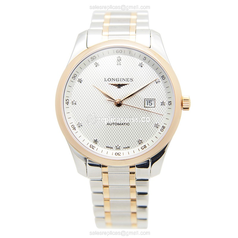 Rolex L2.893.5.77.7 Replica - Automatic - Gold-Plated & Stainless Steel - Silver Dial - View 2