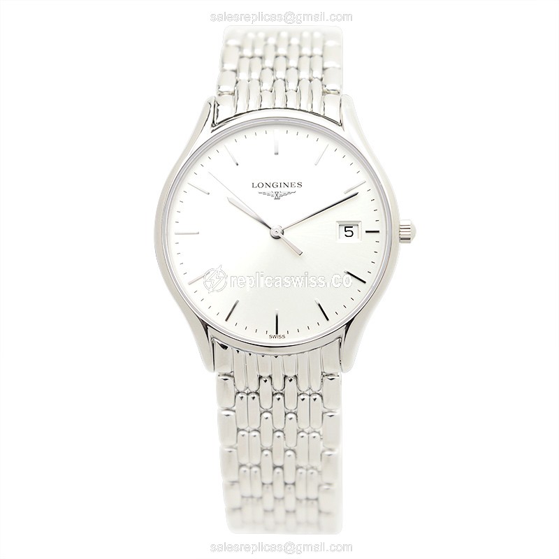 Longines Lyre Quartz - Silver Case - Automatic - Silver Dial - Steel Strap - View 2