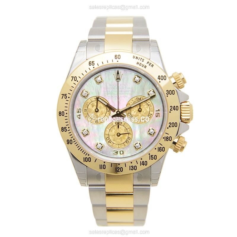 Rolex Daytona Replica - Automatic - Gold/Steel - Silver Dial - View 2
