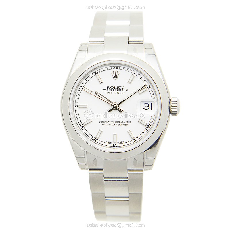 Rolex Datejust Replica - Automatic | Stainless Steel | White Dial | Silver Clasp - View 2