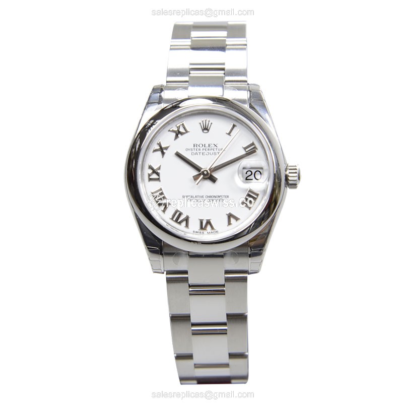 Rolex Datejust Replica - Automatic | Stainless Steel | White Dial | Silver Clasp & Strap - View 2