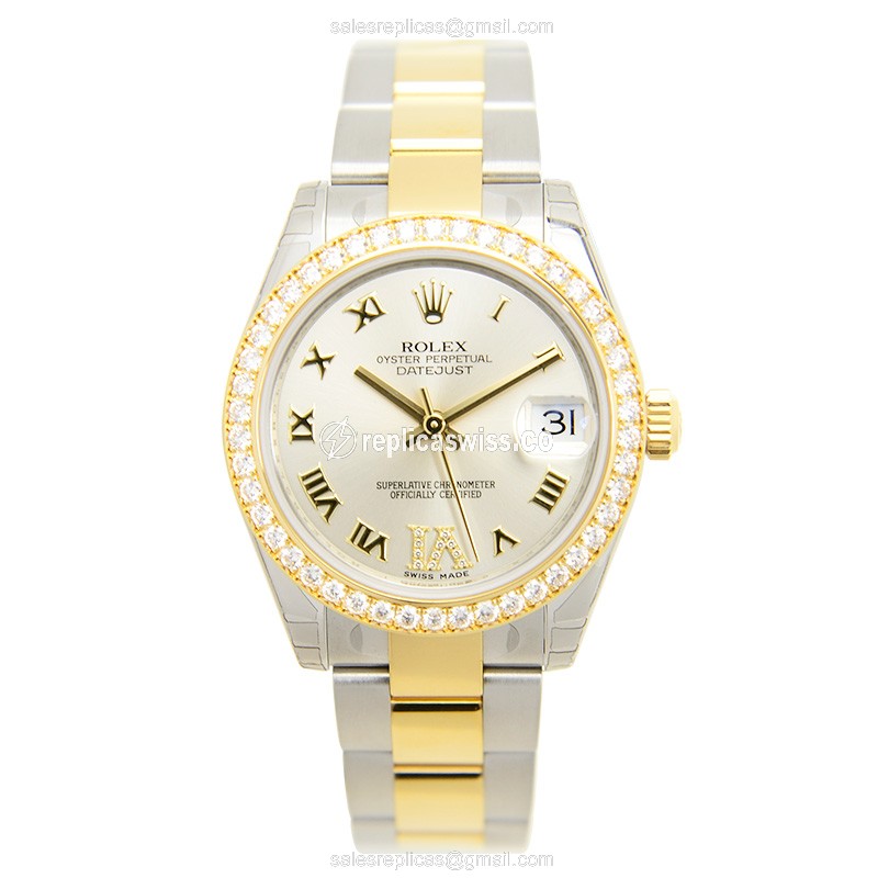 Rolex Datejust Lady Replica - Automatic | Silver Dial | Silver Clasp - View 2