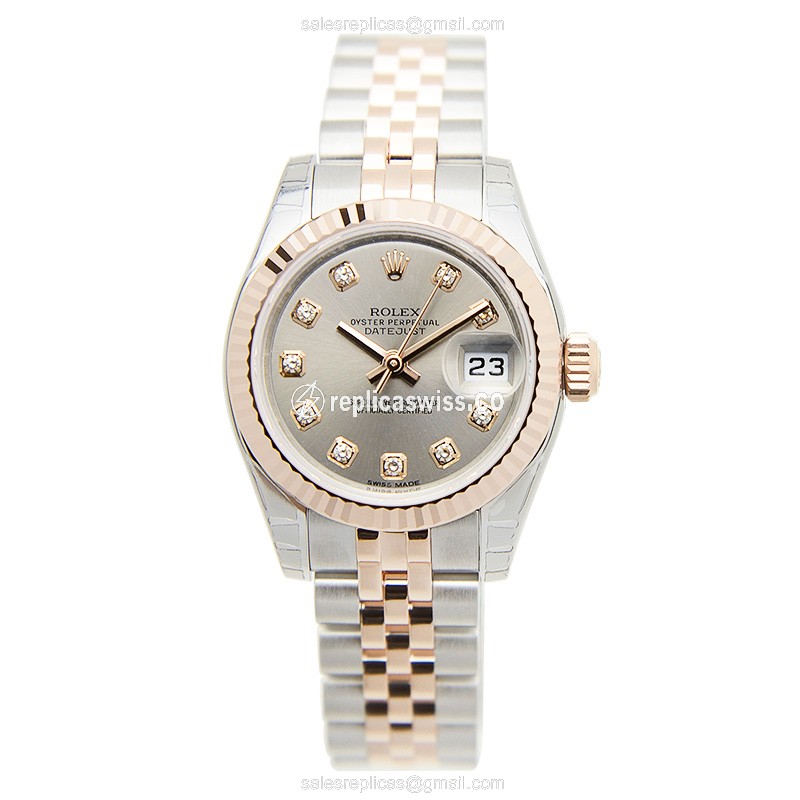 Rolex 179171GGY LADY DATEJUST Automatic 18kt Rose Gold & Steel - View 2