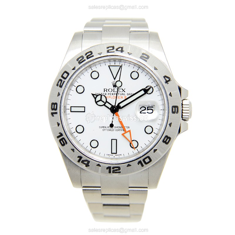 Rolex Explorer Replica - Automatic | Steel Case | White Dial | Silver Clasp - View 2