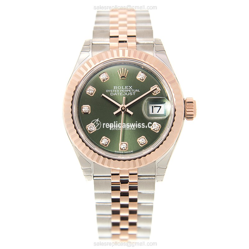 Rolex 279171-0007 LADY DATEJUST Automatic 18kt Rose Gold & Steel - View 2