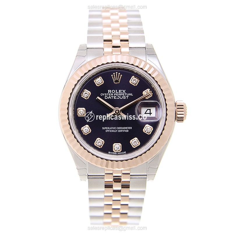 Rolex 279171GPUR_J LADY DATEJUST Automatic 18kt Rose Gold & Steel - View 2