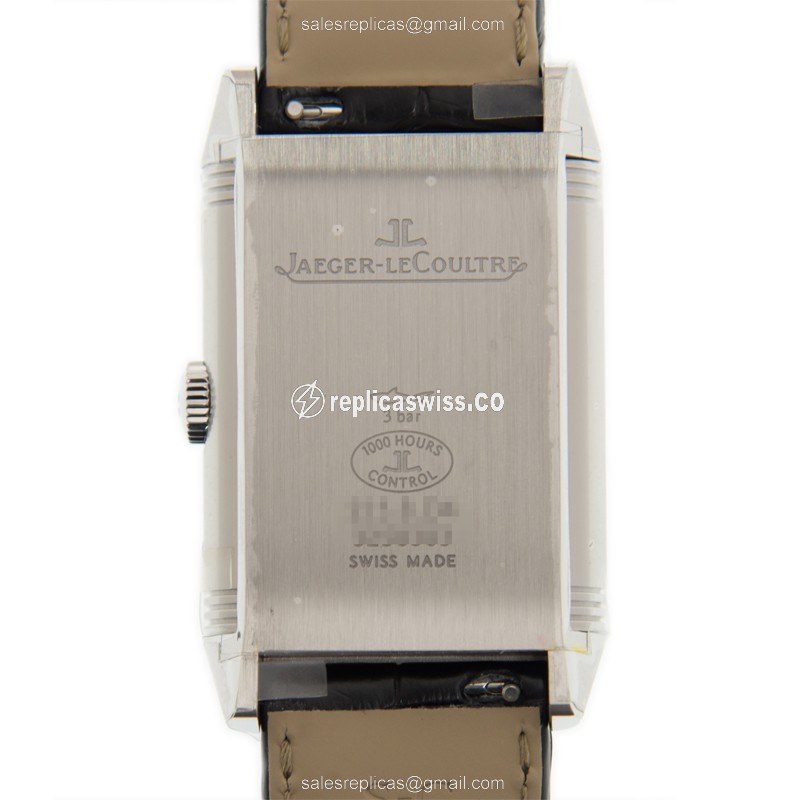 Jaeger-Lecoultre Q3848420 REVERSO - Manual - Stainless Steel - White Dial - Black Clasp - View 3