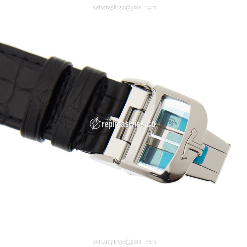 Jaeger-Lecoultre Q3848420 REVERSO - Manual - Stainless Steel - White Dial - Black Clasp - View 4