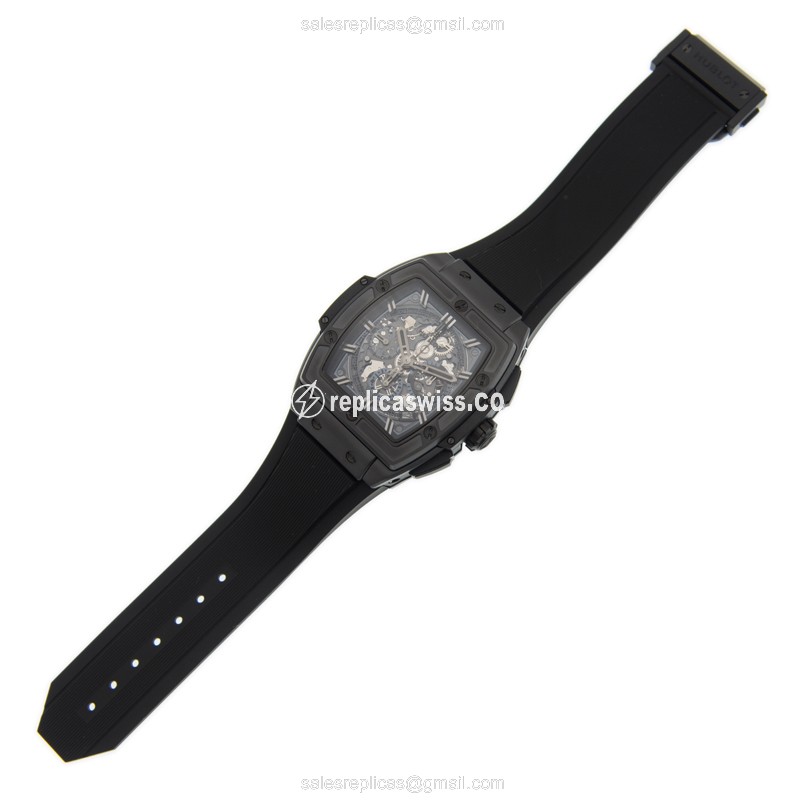 Hublot BIG BANG Replica - Automatic - Ceramic Case - Black Dial - Rubber Strap - View 2