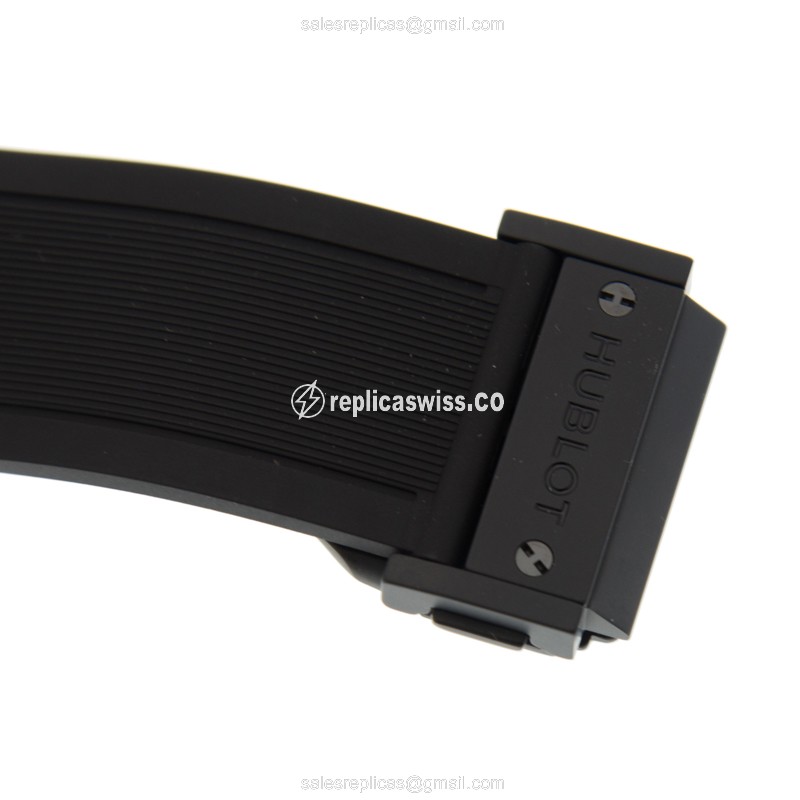 Hublot BIG BANG Replica - Automatic - Ceramic Case - Black Dial - Rubber Strap - View 4