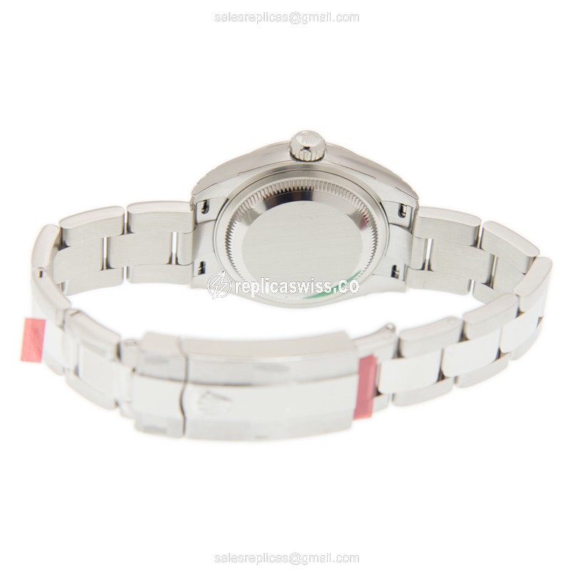 Rolex Datejust Replica - Automatic - White Gold & Steel - Gray Dial, Steel Clasp - View 4