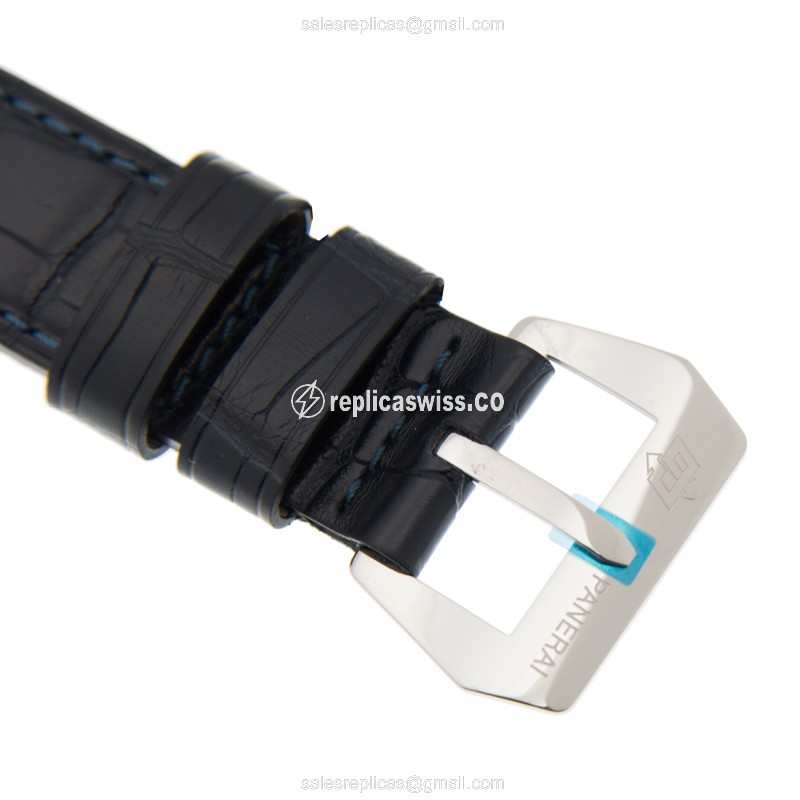 Panerai PAM00716 MARE NOSTRUM - Manual Wind - Steel Case - Blue Dial - Alligator Blue Buckle - View 4