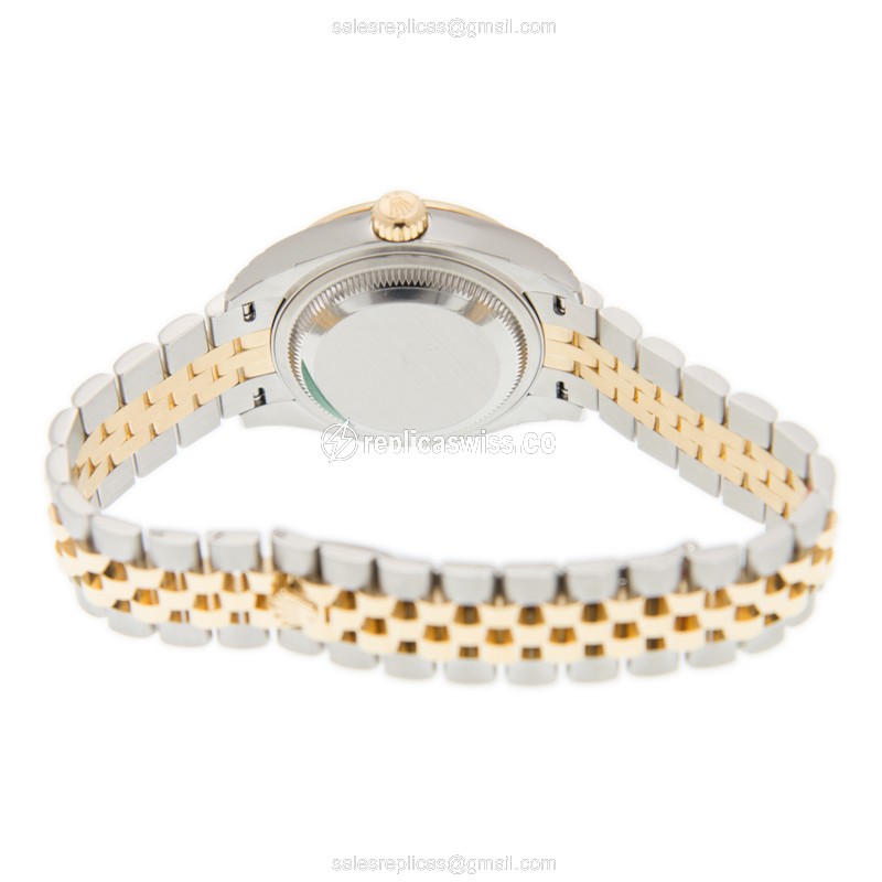 Rolex Datejust Lady Replica - Automatic, Silver Dial, Gold Clasp - View 4