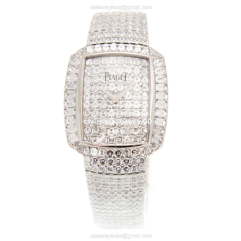 Piaget LIMELIGHT - 18kt White Gold - Diamond Case - Silver Dial - Auto Movement - View 2