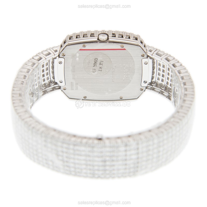 Piaget LIMELIGHT - 18kt White Gold - Diamond Case - Silver Dial - Auto Movement - View 4