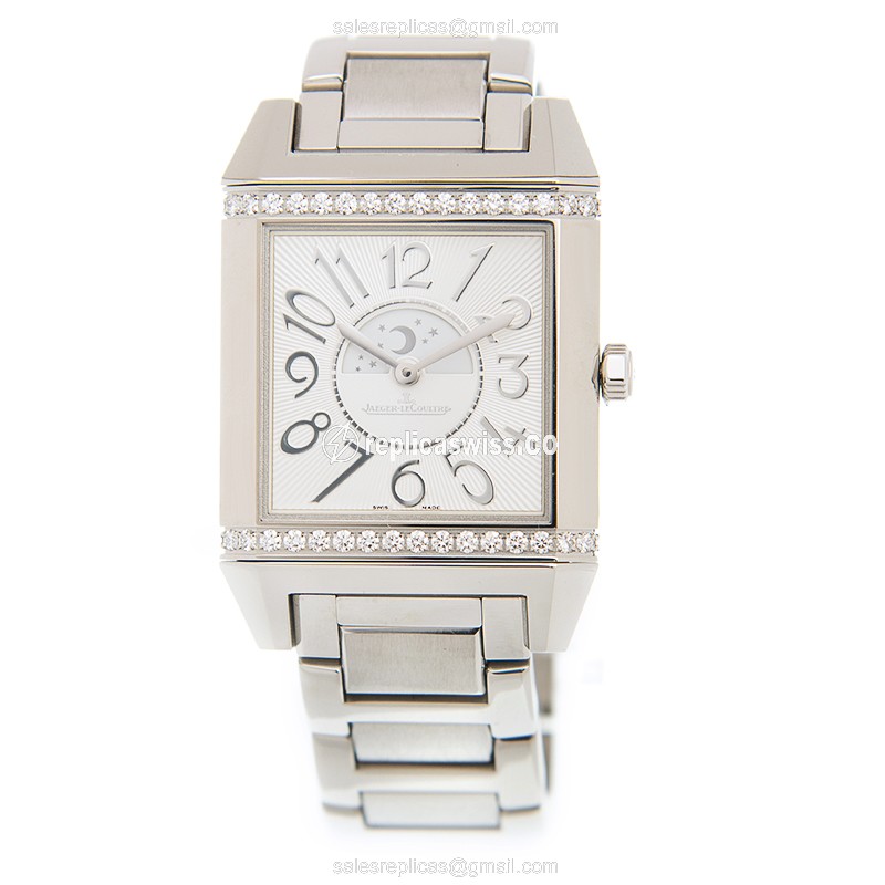 Jaeger-Lecoultre Q7058130 REVERSO - Automatic - Steel Case - White Dial - Silver Strap - View 2