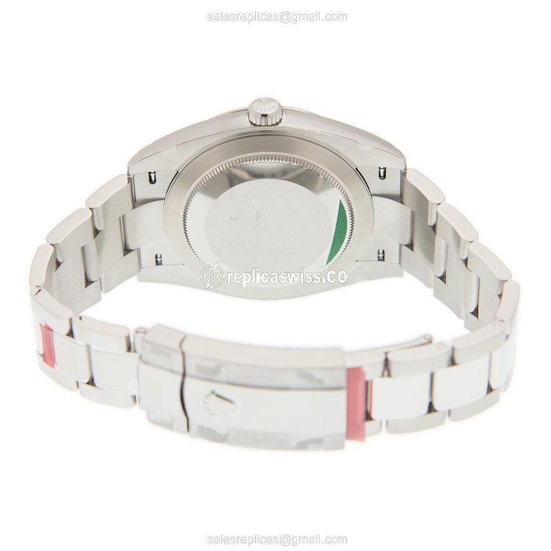 Rolex DATEJUST 126334-0017 Replica - Automatic - 18kt White Gold & Steel - Black Dial - View 4