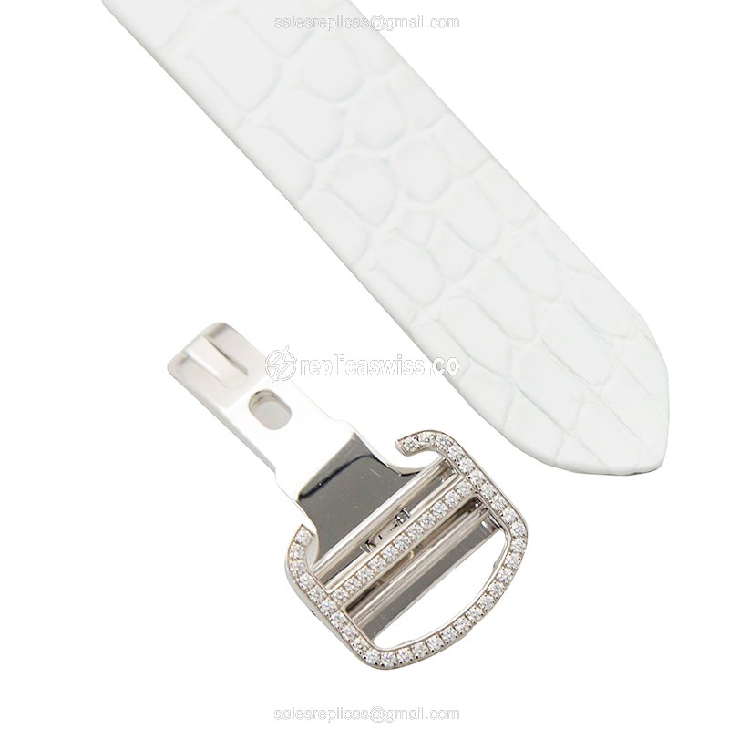Cartier Bestiaire Replica - Automatic - 18kt White Gold - Diamond - Black Dial - View 4