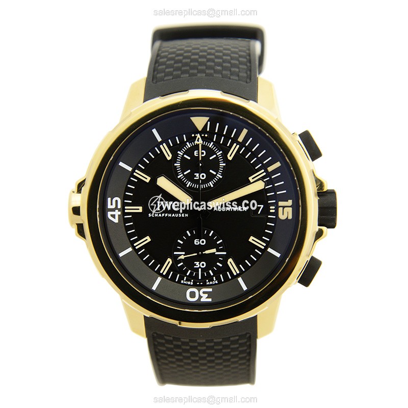 IWC AQUATIMER Bronze - Automatic - Black Dial - Rubber Strap - Buckle Clasp - View 2