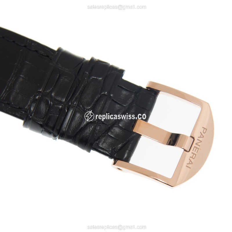 Panerai PAM00675 Replica - Automatic 18kt Rose Gold - Dark Grey Dial - Buckle Clasp - View 4