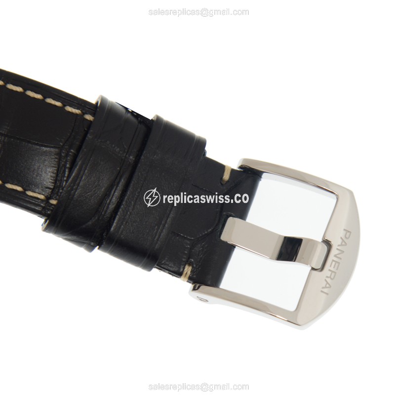 Panerai PAM00620 RADIOMIR Replica - Automatic - Steel Case - Black Dial - Black Alligator Strap - Sapphire Crystal - View 4